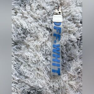Blue and White OFFWHITE Keychain
